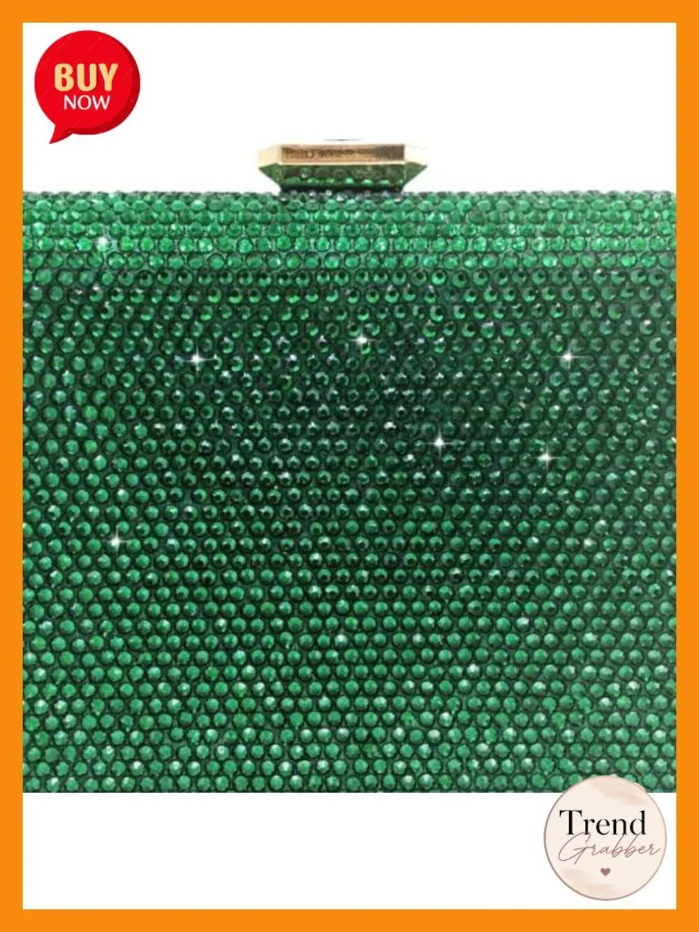 Crystal Evening Clutch for Women Formal Wedding Party Rhinestone Box Purse with